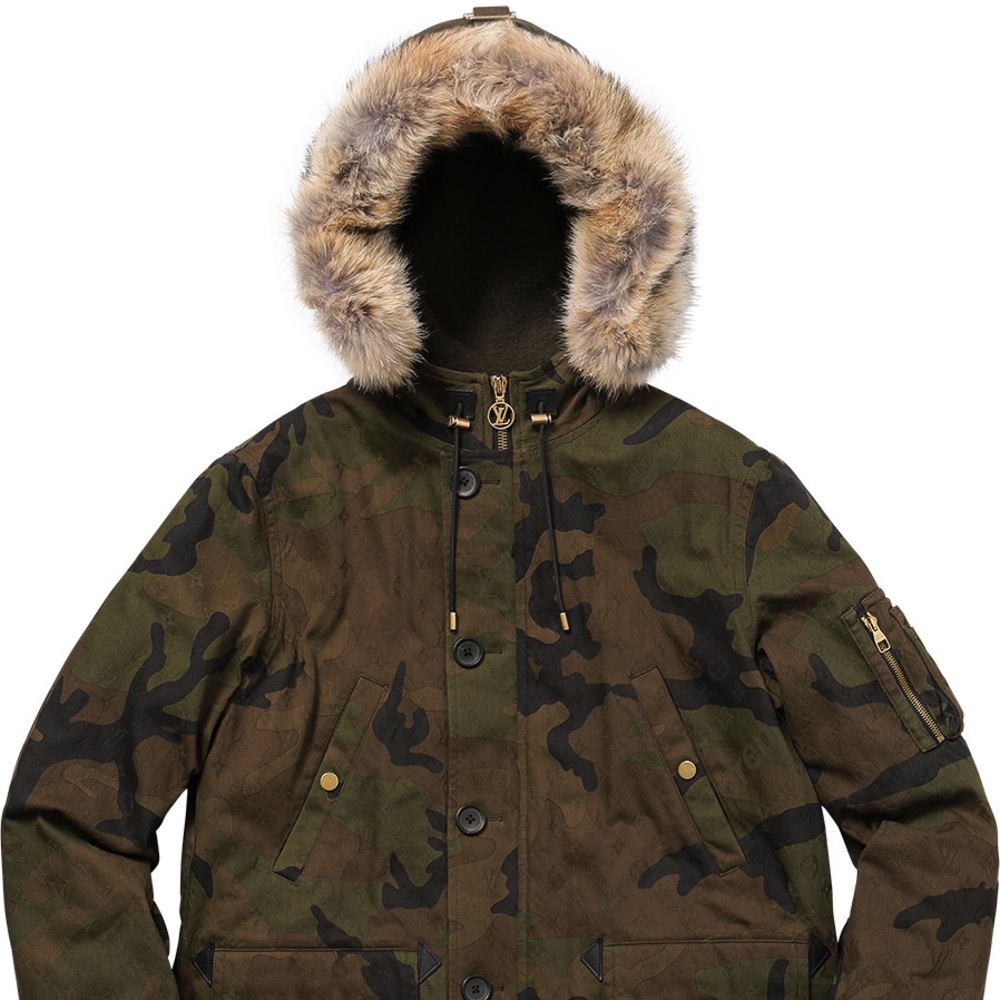 (NWT) Louis Vuitton/Supreme Denim N-3B Parka